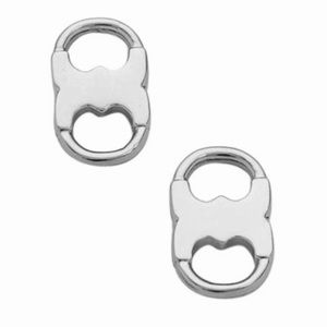 TORY BURCH • Silver Gemini Link Duality Earrings